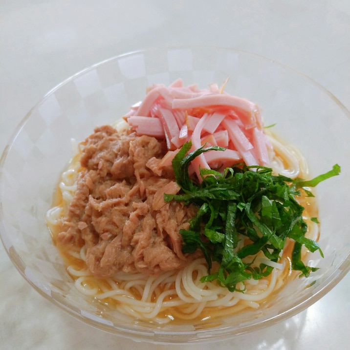 【食欲がない時に！】ツナの旨味のさっぱりそうめん